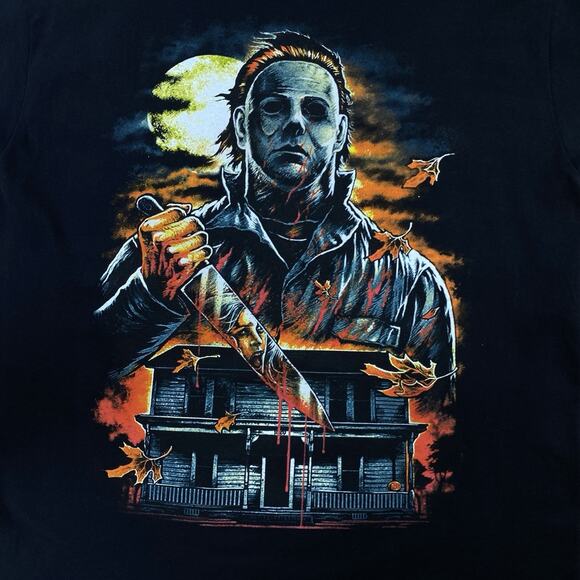 Michael Myers Horror Halloween Movie Creepy Scary Shirt Size Large - Picture 2 of 6